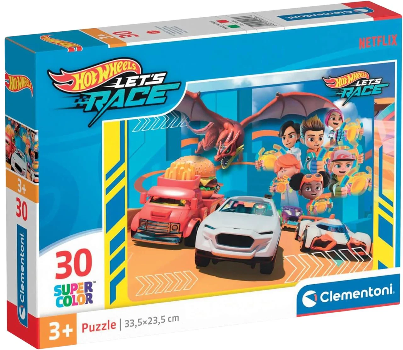 image for Puzzle Clementoni Hot Wheels Let's Race, 30 el. foto