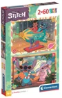 Puzzle Clementoni Stitch, 2x60 el. foto