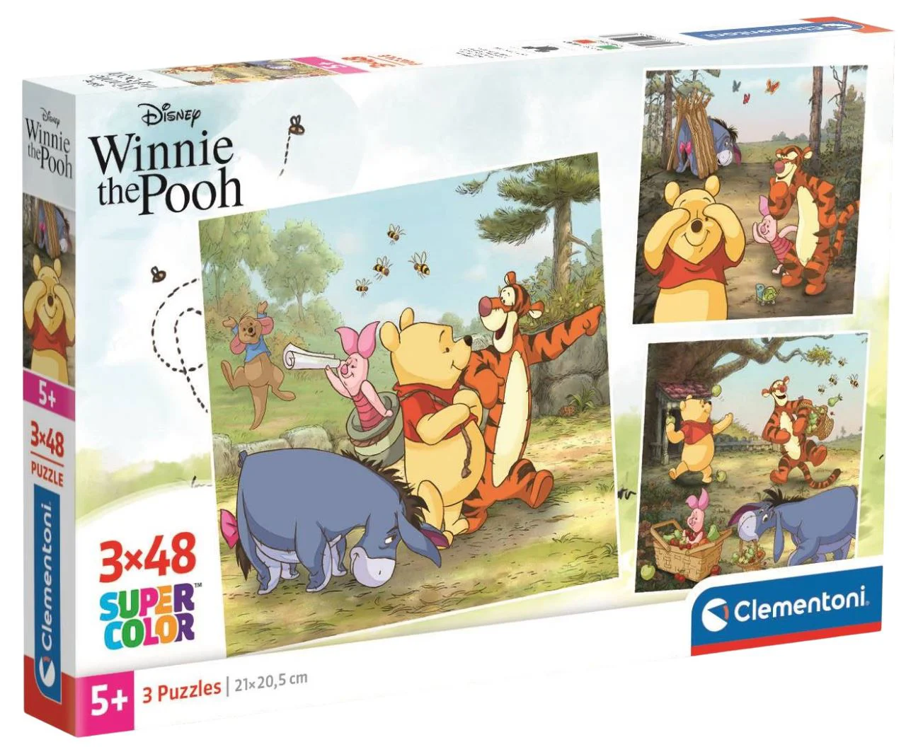 Puzzle Clementoni Winnie Pooh, 3x48 el. foto