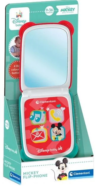 Интерактивная игрушка Clementoni Baby Музыкальный телефон Микки Маус