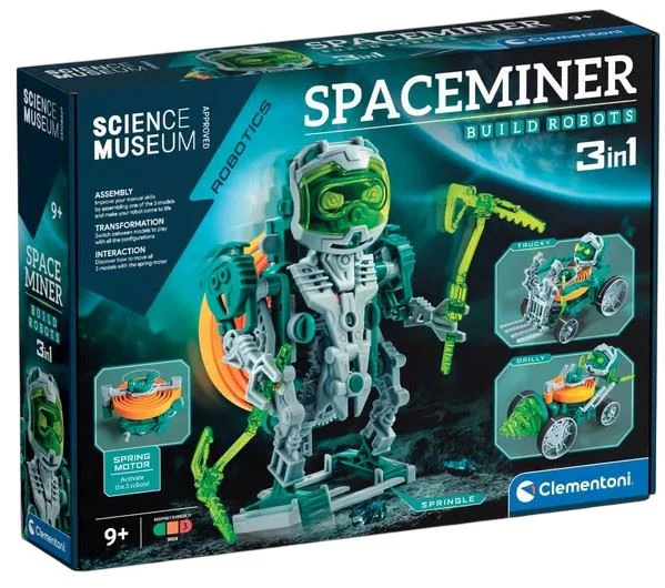Конструктор 3 в 1 Clementoni Space Miner Космический робот