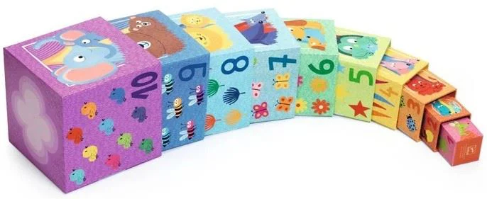 Набор кубиков Djeco Rainbow, 10 шт.