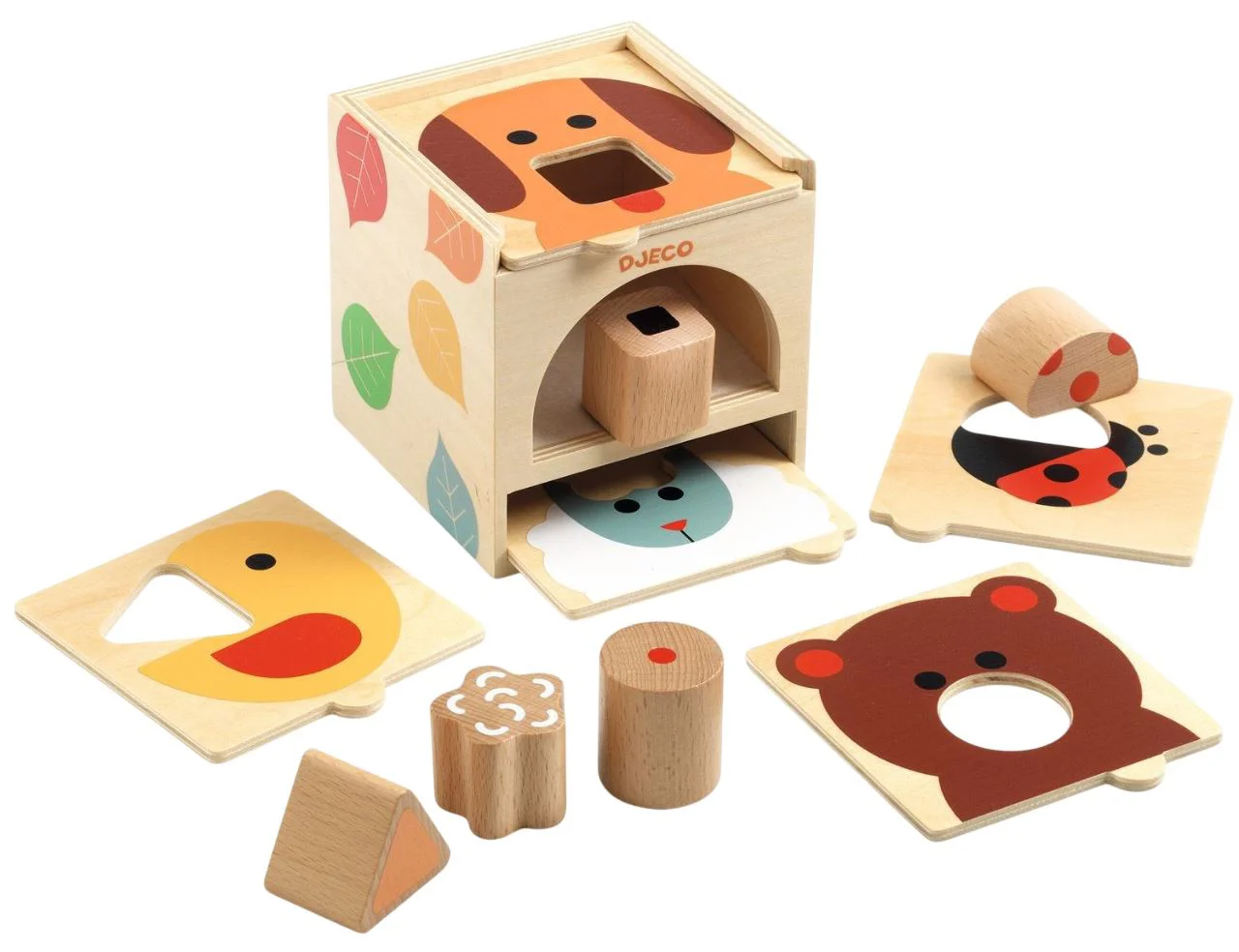 Sorter din lemn Djeco BoxBasic
