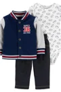 Carter's Комплект 3 в 1 Allstar - кардиган, боди и штаны foto