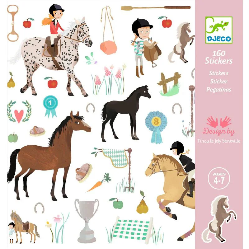 image for Набор стикеров Djeco Horses foto