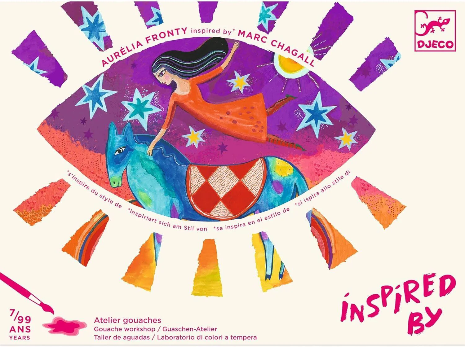 Набор для рисования гуашью Djeco In a Dream by Marc Chagall