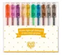 Set mini pixuri cu gel Djeco Classic, 10 culori