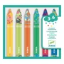 Set de creioane cerate multicolore Djeco, 6 culori