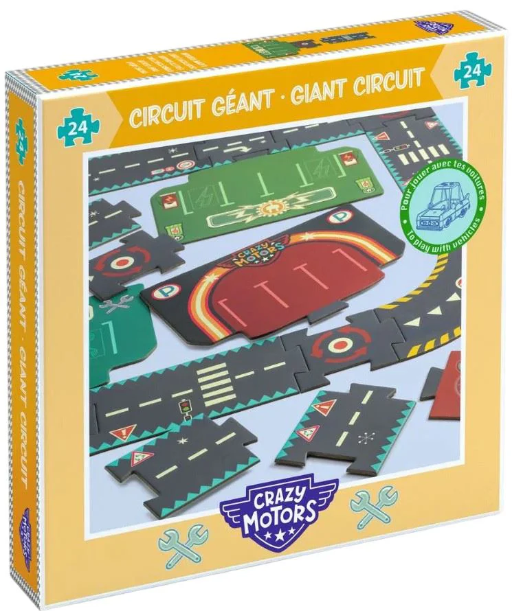 Гигантский пазл Djeco Giant Road Circuit, 24 эл.