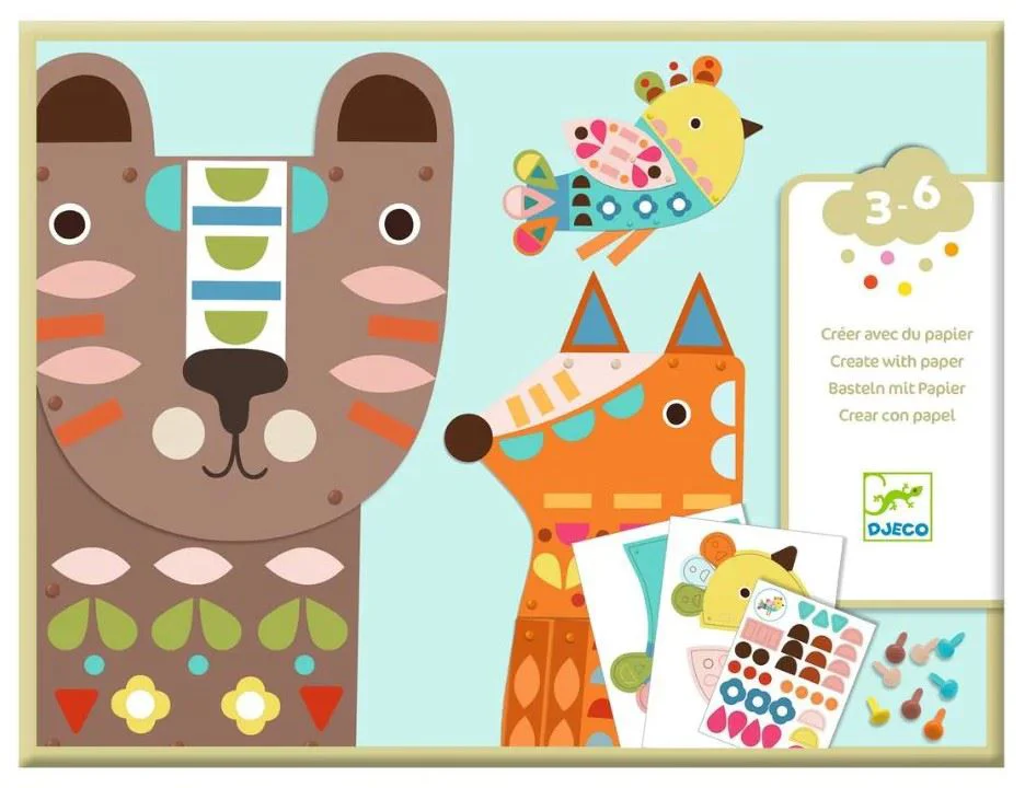 Set de creatie Djeco 3 Giant Animals foto