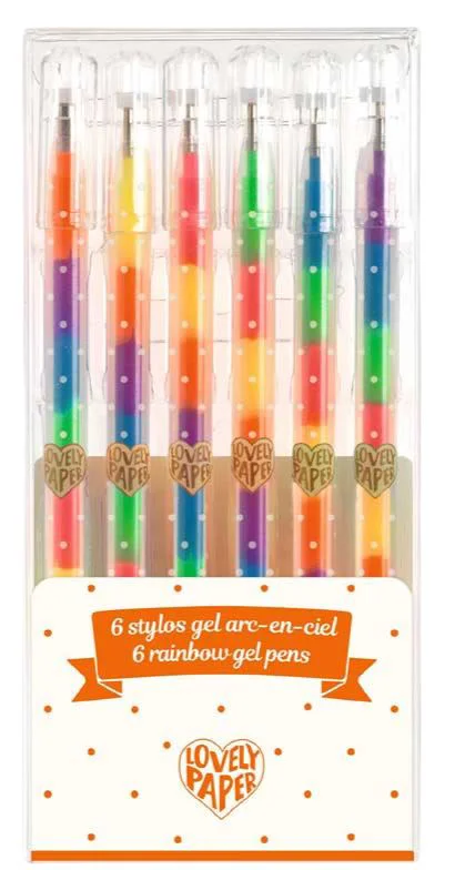 Set pixuri cu gel Djeco Rainbow, 6 culori foto