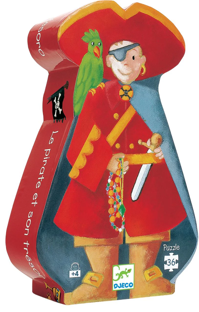 image for Puzzle Djeco Piratul si Comoara, 36 el. foto