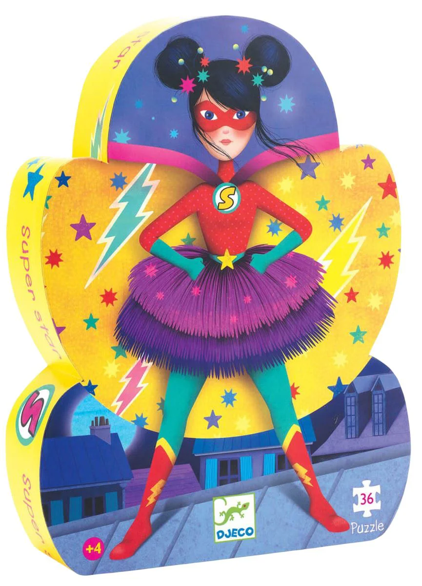 image for Puzzle Djeco Super Star, 36 el. foto