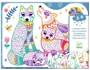 Set de colorat Djeco Colour Reveal Forest Families foto