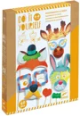 Set de creatie cu masti pentru photo booth Djeco DIY Animal Party foto