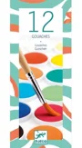 Set de gouache Djeco Color Cakes, 12 culori foto