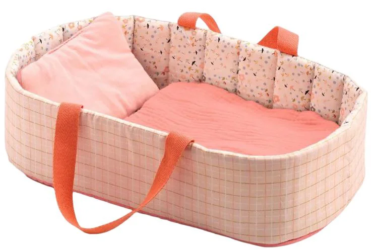 image for Тканевая люлька для кукол Djeco Pomea Pink Lines foto