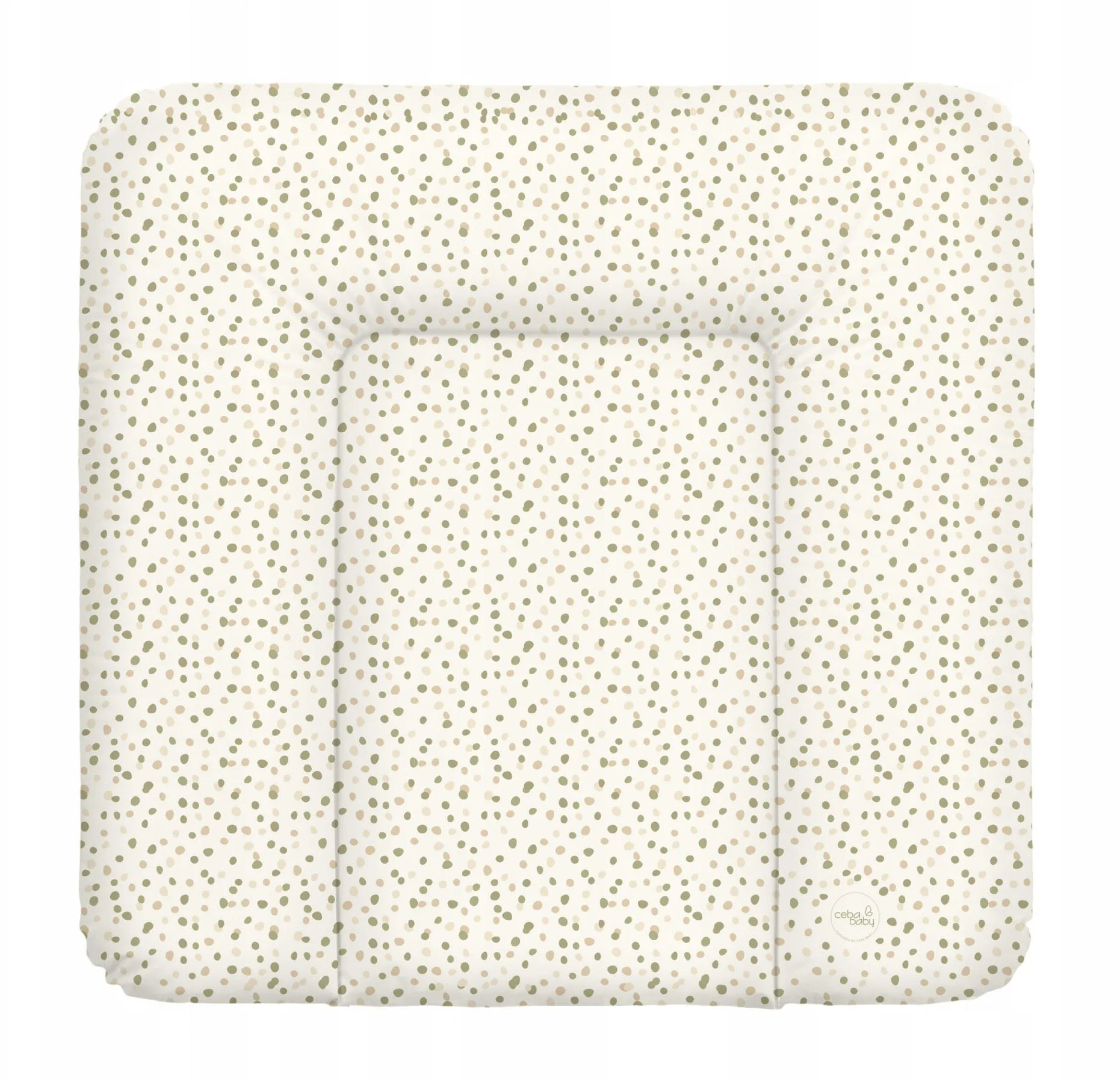 Мягкий пеленальный коврик Ceba Baby Basic Spots, 75x72 см