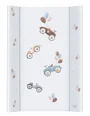 Твёрдый двухсторонний пеленальный коврик Ceba Baby Comfort Retro Cars, 70x50 см