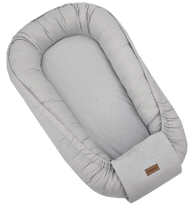 Бабинест FEEDO Light Grey Binding, 90x60 см