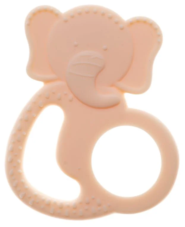 image for Inel gingival din silicon BabyJem Elefant Ecru foto