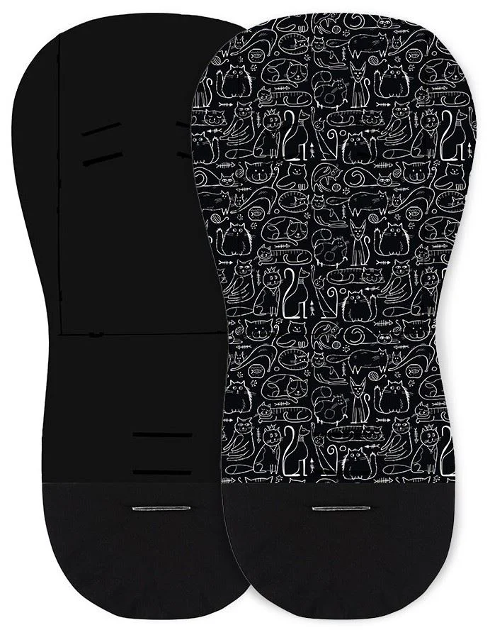 Salteluta pentru carucior Petite&Mars Foamy Black Cats