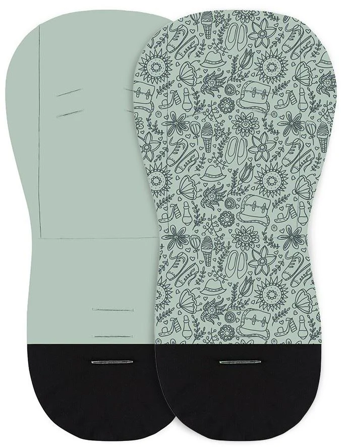 Salteluta pentru carucior Petite&Mars Foamy Green Hipster