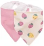 Set bandane bavetica Petite&Mars Luke Beige Strawberries/Dusty Rose, 2 buc. foto