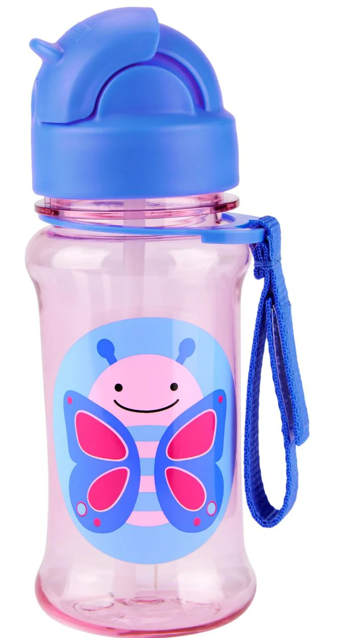 Sticluta cu pai din tritan Skip Hop Zoo Butterfly foto