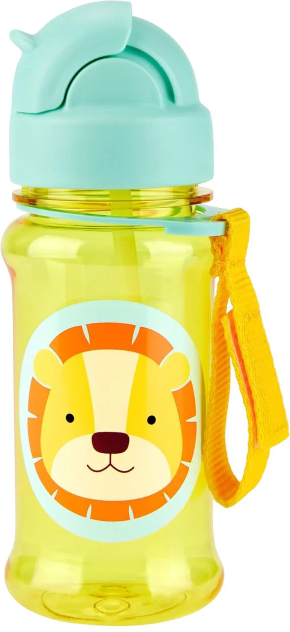 image for Бутылочка с трубочкой из тритана Skip Hop Zoo Lion foto