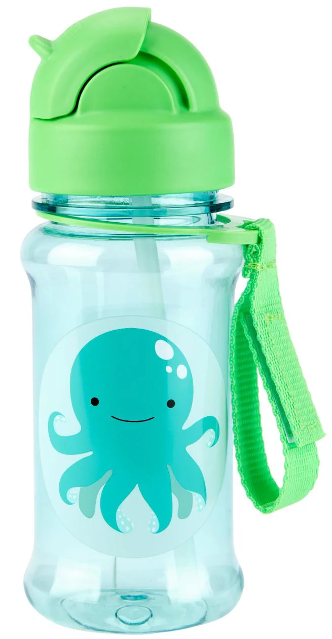 image for Бутылочка с трубочкой из тритана Skip Hop Zoo Octopus foto