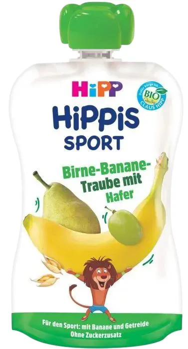 Set Promo 1+1 Piure HiPPiS Sport cu ovaz si pere, banane si struguri foto