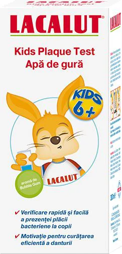 Детский ополаскиватель для рта Lacalut Kids Plaque Test (6+ мес.), 300 мл foto