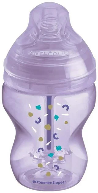 image for Biberon anti-colici cu autosterilizare Tommee Tippee Advanced Natural Start Mov, 260 ml foto