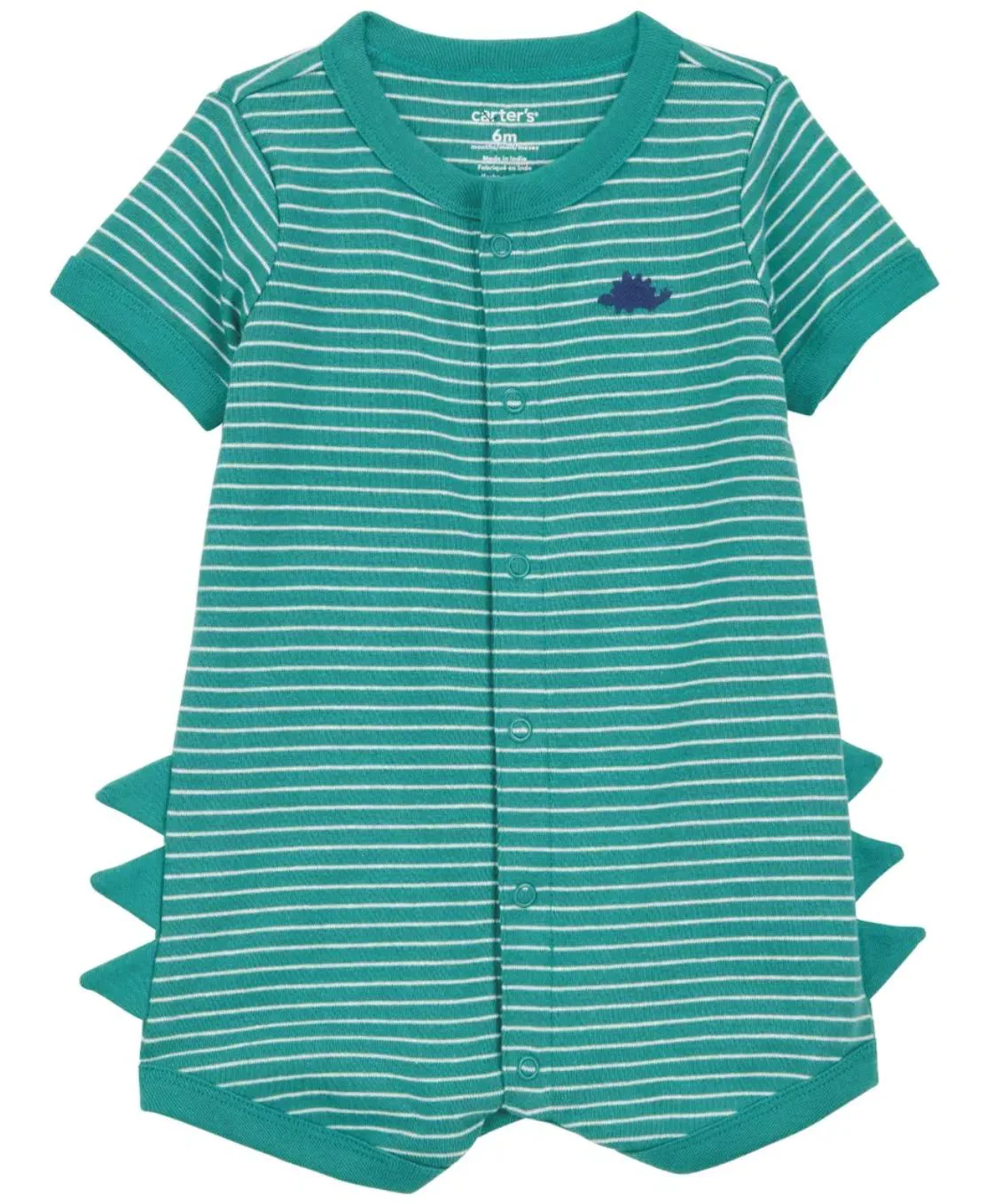 image for Carter's Комбинезон летний Green Stripe Dino Spikes foto