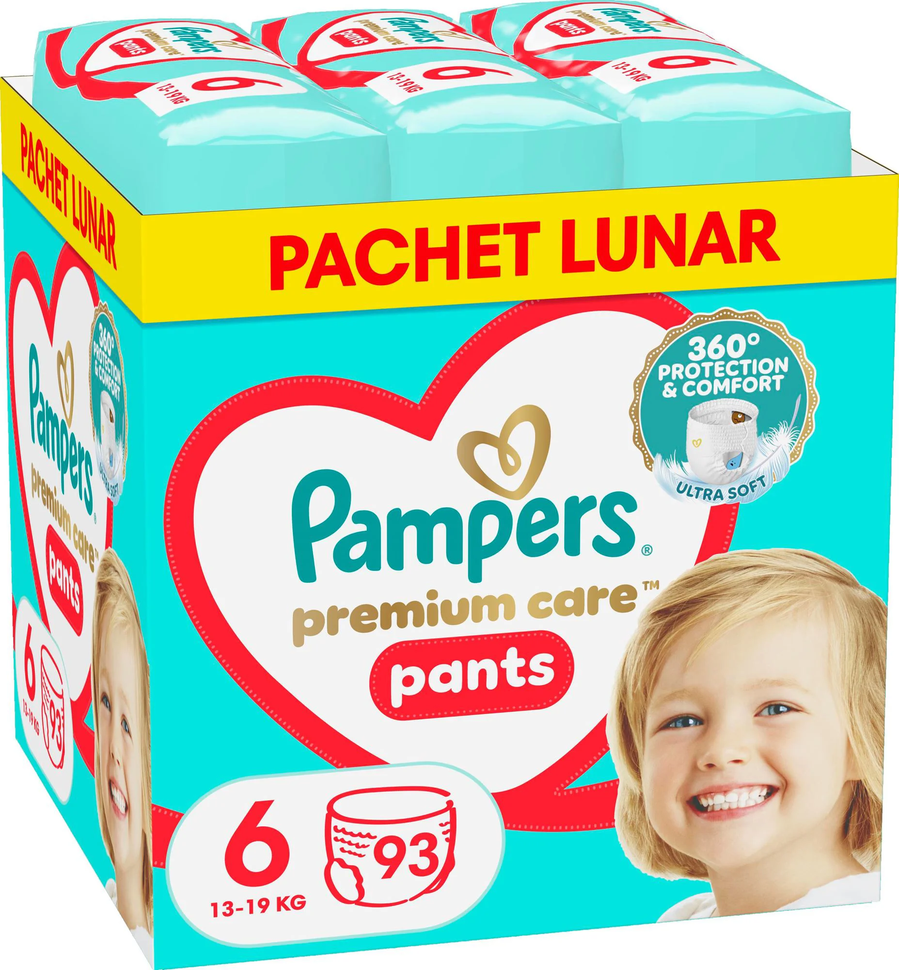 Chilotei Pampers Premium Care Pants 6 XXL (15+ kg), 93 buc. foto