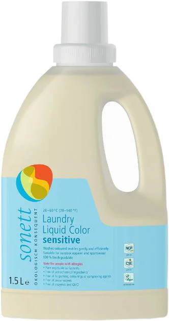 image for Detergent lichid pentru rufe Color Sonett Sensitive, 1500 ml foto