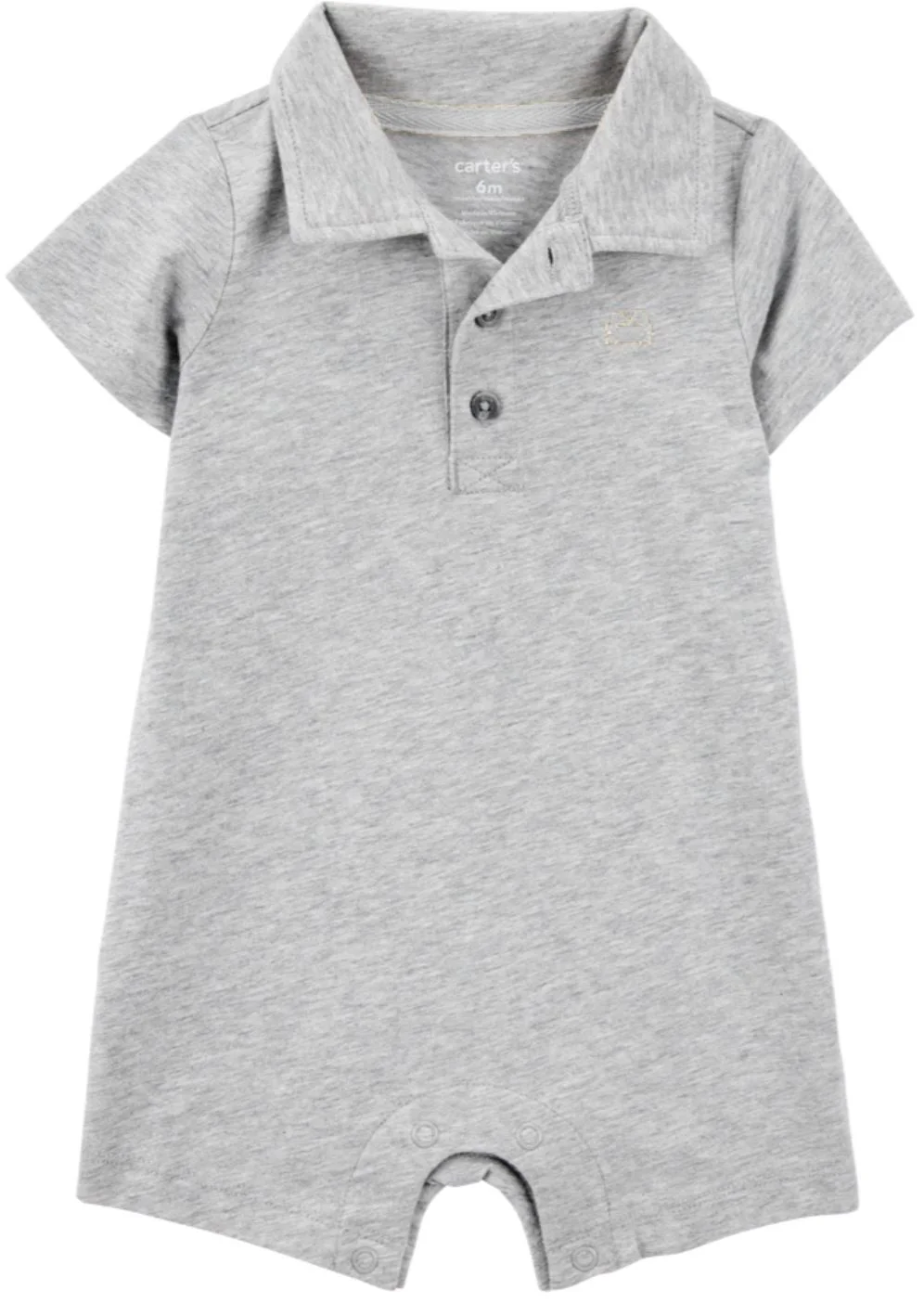 image for Carter's Летний комбинезон Solid Gray Polo foto