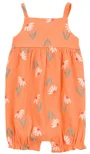 Carter's Salopeta pentru fetite Orange Floral foto