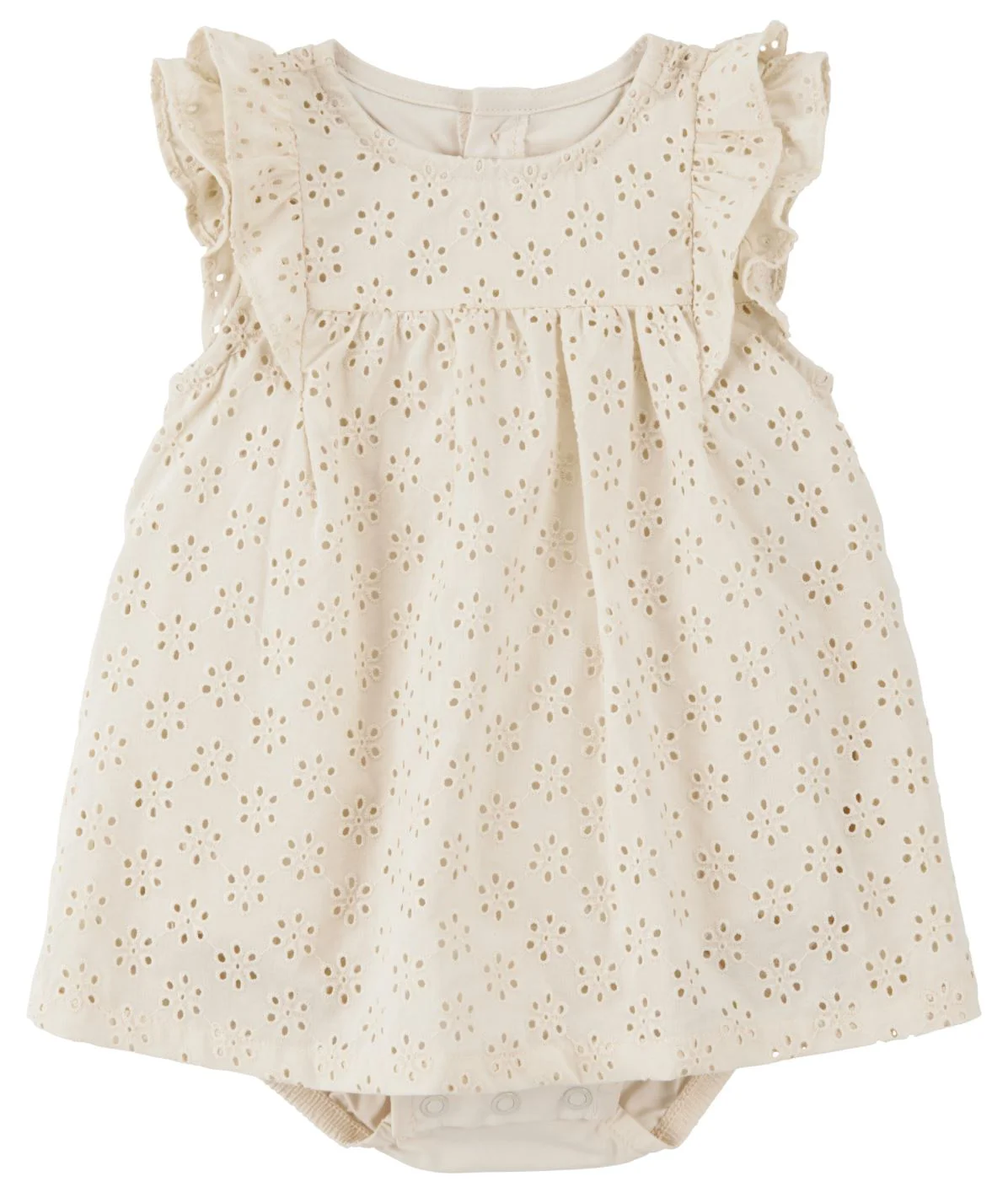 image for Carter's Rochita Ivory Solid Eyelet foto