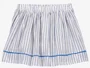 Carter's Fustita de in Faux Linen Blue Stripe foto