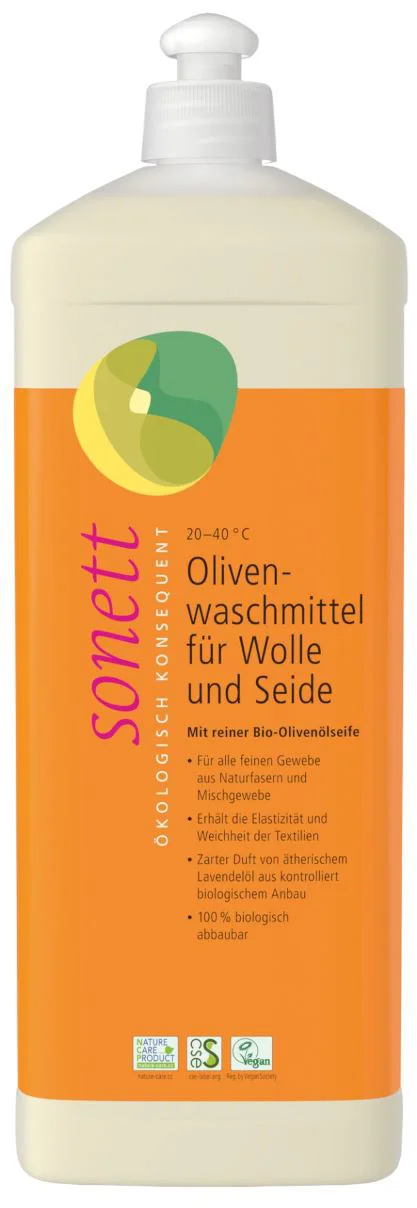 image for Detergent lichid pentru rufe Sonett Wool + Silk Olive, 1000 ml foto