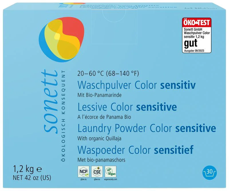 image for Detergent praf pentru rufe Color Sonett Sensitive, 1200 g foto