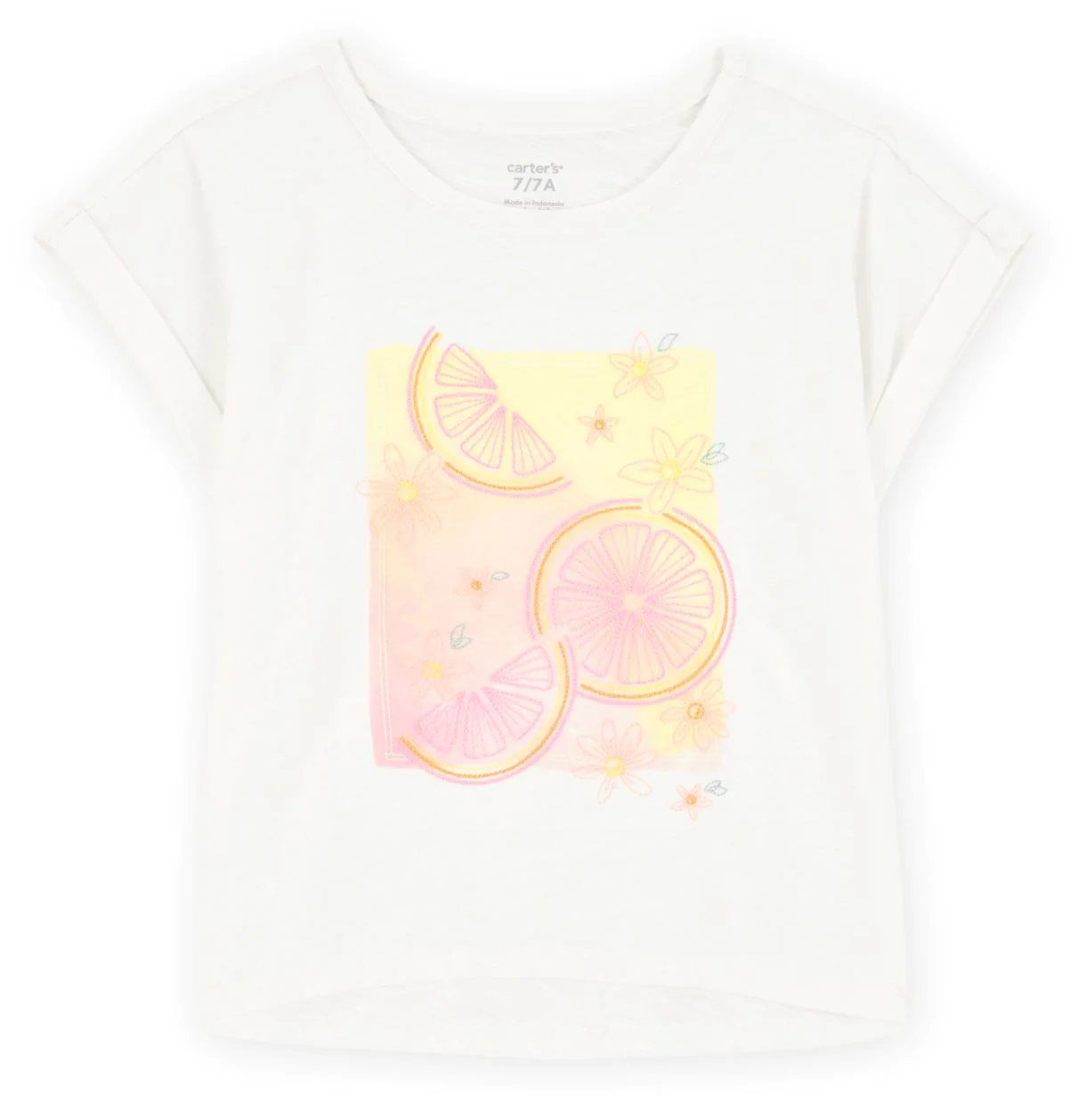 image for Carter's Футболка Jersey Ivory Lemon foto