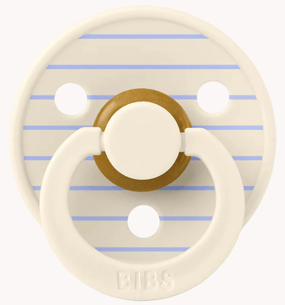 Suzeta rotunda din latex BIBS Studio Colour Pin - Ivory Hush (0-6 luni) foto