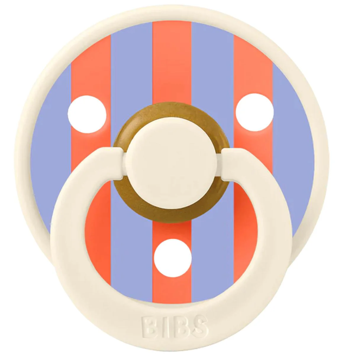 Suzeta rotunda din latex BIBS Studio Colour Block - Ivory Hush (0-6 luni) foto