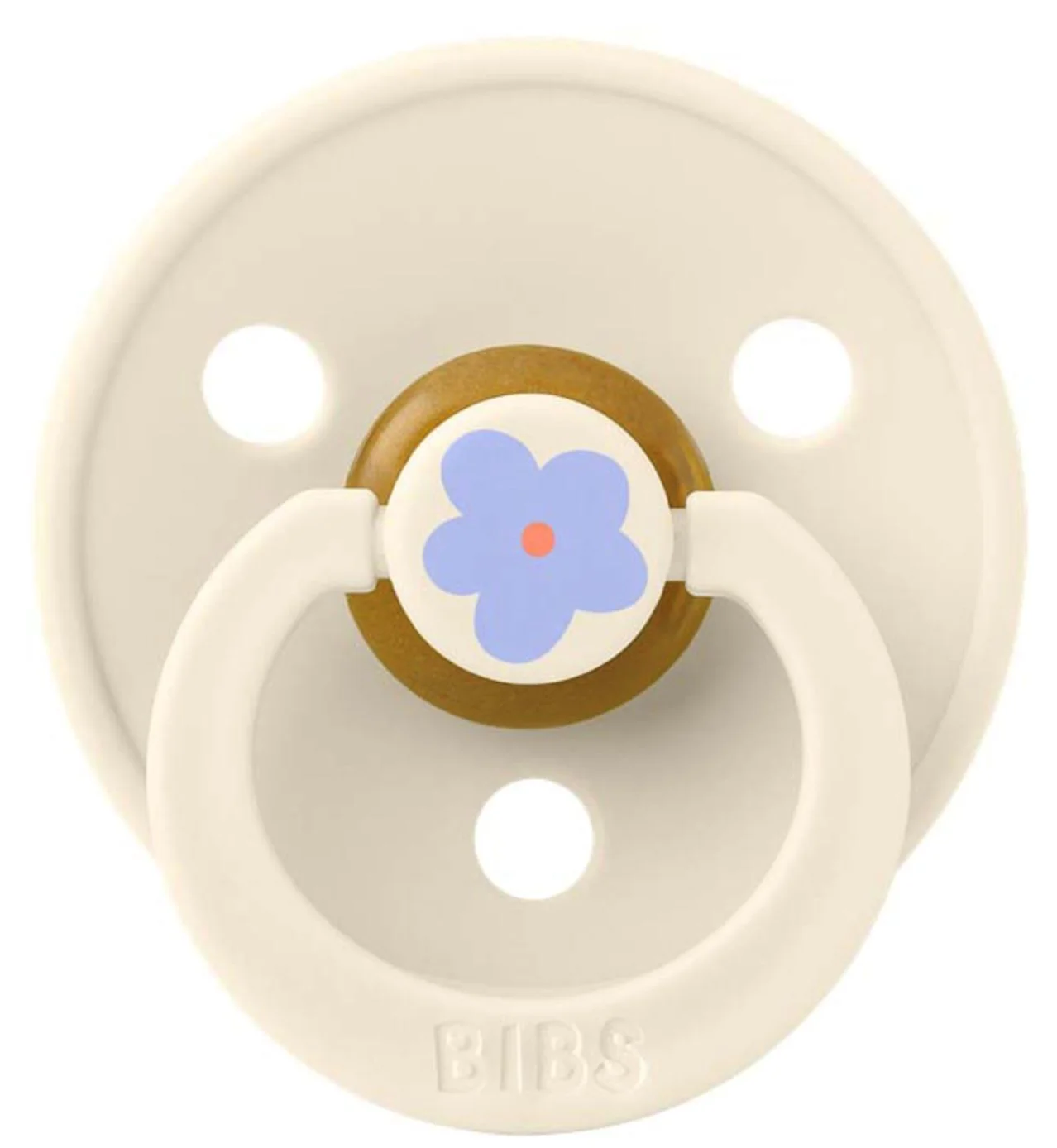 Suzeta rotunda din latex BIBS Studio Colour Jasmine - Ivory (0-6 luni) foto
