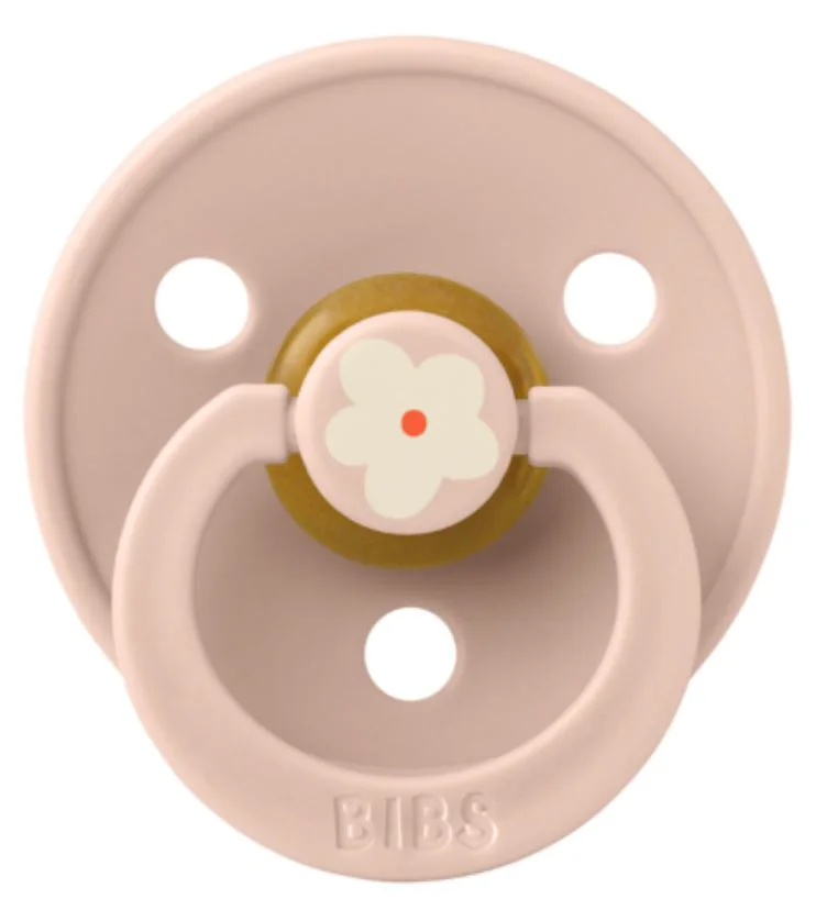 Suzeta rotunda din latex BIBS Studio Colour Jasmine - Blush (0-6 luni) foto