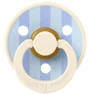 Suzeta rotunda din latex BIBS Studio Colour Block - Ivory/Dusty Blue (0-6 luni) foto
