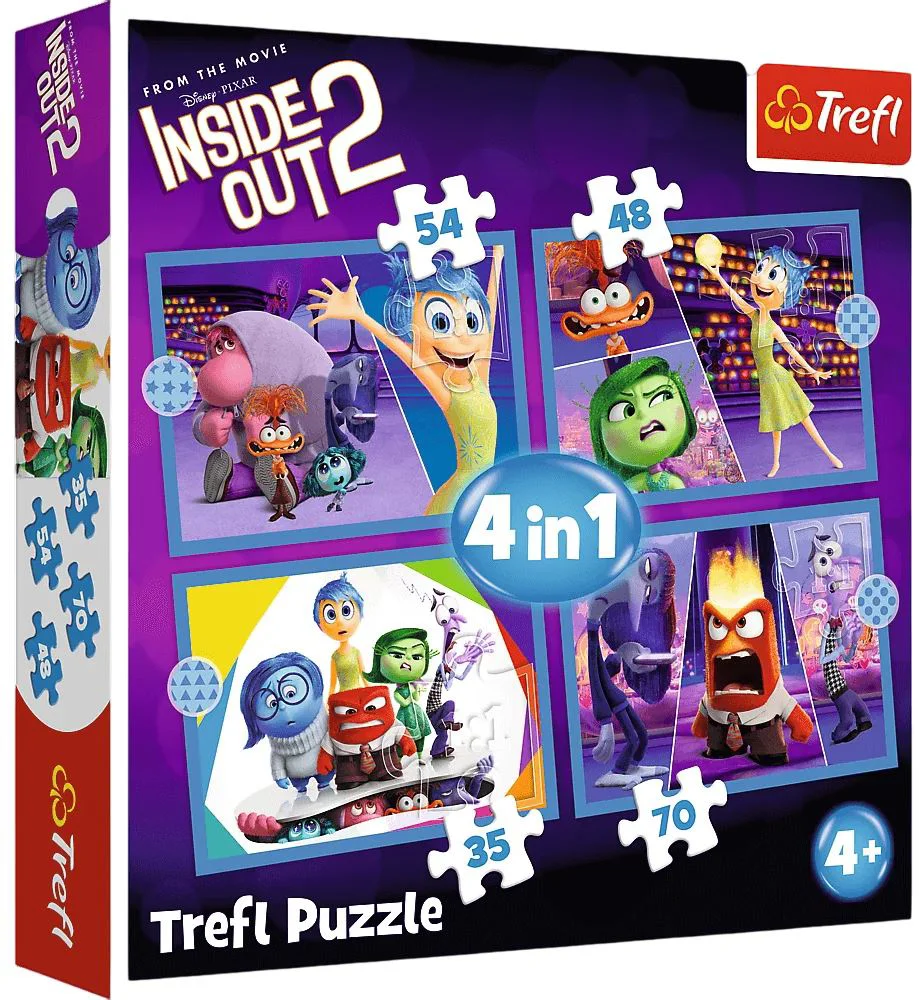 Puzzle Trefl 4 in 1 Emotions Rule foto